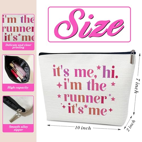 Runners Makeup Bag, Running Gifts for Women | “It's Me, Hi, I'm the Runner” Cosmetic Bag for Joggers Track Athletes Marathon Lovers, Sports Stuff and Accessories - color: multicolor04