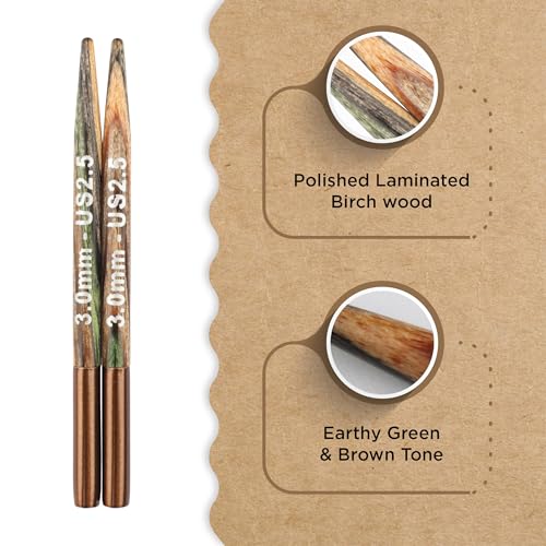 Knitter’s Pride Terra Interchangeable Needle 2""(5cm) - US 2.5(3mm) - size: 3.00mm