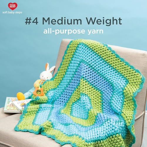 RED HEART Soft Baby Steps Yarn, Baby Blue - color: Multicolor, size: 1 Pack