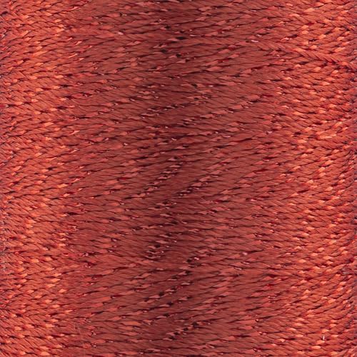 YarnArt Camellia Metallic Shimmer Fine Yarn – Polyester & Metallic Thread for Crochet, Embroidery & Jewelry Making – 20g & 50g Skeins, 192m (Red, 50g Skein) - color: Red, size: 50g Skein
