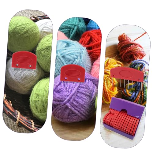 Verkelly 20 Pcs Knit Blocking Pins Combs Set, Red | Knit Blockers, Essential Blocking Tools, For Knitting, Crochet, Lace, Needlework Projects - color: Red