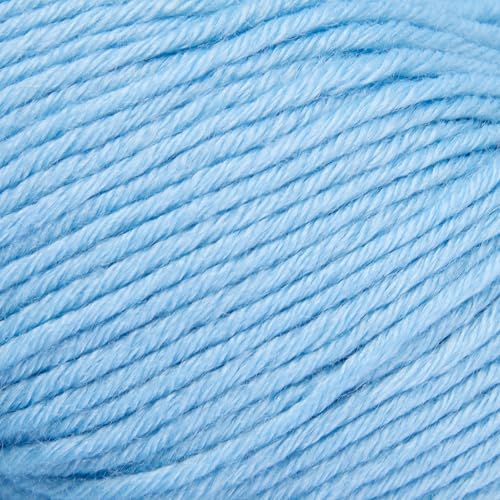 Merino Wool Yarn for Knitting & Crocheting - 35% Wool, 65% Acrylic - color: Light Blue, size: 2 Ball