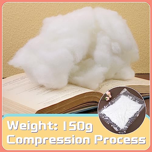 Bupete 1.9lb/31.7oz Polyfill Stuffing, (1.8oz~4.18lb) Pillow Stuffing | Pillow Filling Stuffing for Couch Pillows, Stuffing for Pillows, Fiber Filling Stuffing, Polyester Fiberfill Stuffing - color: White 31.7oz