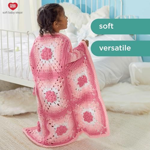 RED HEART Soft Baby Steps Yarn, Baby Blue - color: Multicolor, size: 1 Pack