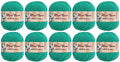 100% Cashmere Wool Yarn (Pack of 10) by Yonkey Monkey 500gr Imported Knitting Crochet (Fruit Green 30) - color: Fruit Green 30