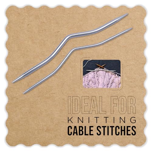 Knitter’s Pride Aluminum Cable Needles - Set of 2 (US 1.5 & US 6)