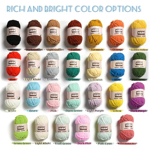 2 Packs Plush Chenille Chunky Crochet Yarn - Baby Yarn for Crocheting Soft - Velvet Yarns Knitting for Blankets Crafts - Fluffy Amigurumi Yarns 100g/131yds (2 Dark Pink) - color: 2 Dark Pink