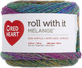 Red Heart Roll with it Melange Catwalk - color: Catwalk, size: 1 Pack, style: Roll With It Melange