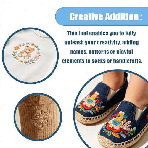 4PCS Easy Sock Aids Hooping Station Replacement for Embroidery Machine 2*Adults and 2*Kids - style: 4PC*Silver