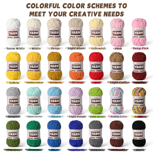 3 Packs Plush Chenille Chunky Crochet Yarn - Baby Yarn for Crocheting Soft - Velvet Yarns Knitting for Blankets Crafts - Fluffy Amigurumi Yarns 300g / 393yd (3 Azure) - color: 3 Azure