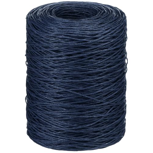Syhood 673 Feet Floral Vine Bind Wire Rustic Craft Wire, Dark Blue | For DIY Craft Wrapping, Flower Bouquets Garland Arrangements, , Christmas Wreath Making - color: Dark Blue, size: 673 Feet