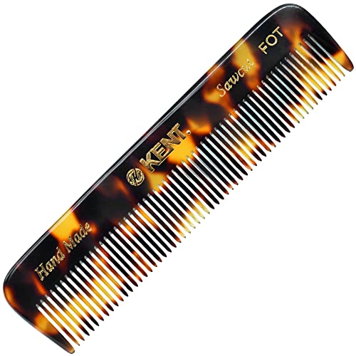 Kent FOT TY Fine Tooth Comb for Men - Handmade Pocket Comb for Travel, Styling, Fine or Thinning Hair, Mustache and Beard Care Handpolished Saw-Cut Made in England - color: Yellow Tokyo, size: 3 Pack