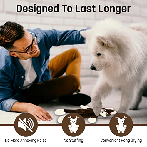 FGA MARKETPLACE Bundle of 5 Flat NO Stuffing NO Squeak Plush Dog Toys, Funny Style Will Entertain Your Pet for Hours, Recommended for Small and Medium Dog 21 INCH Long - color: Bundle 1