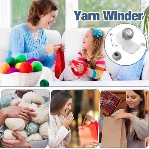 Yarn Winder, Yarn Winder for Crocheting, Yarn Ball Winder Easy-to-Install and Efficiently, Yarn Spinner for Crochet and Knitting