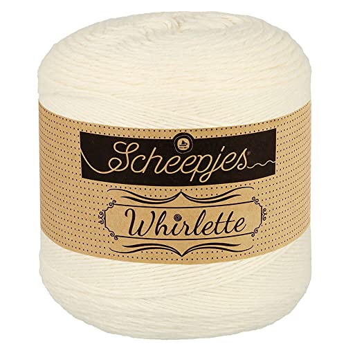 Scheepjes Whirlette Yarn 100g - 860 Ice Cream, Cotton-Acrylic Blend - color: Ice, size: 4 millimeters