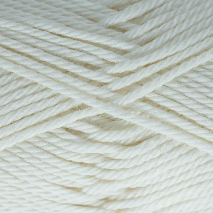Estako Royal Cotton, 100% Mercerized Giza Cotton Yarn, Fingering 1, Cream | soft, silky sheen, super fine, sock weight, 50 g, 137 yds, baby clothes, summer tops, amigurumi - color: 5051, size: 1 Skein