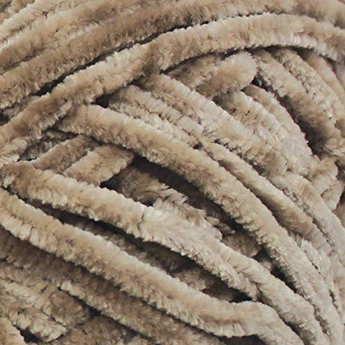 Bernat Velvet Yarn, 10.5 oz, 1 Ball, Mushroom - color: Mushroom, size: 1 Pack, style: Velvet