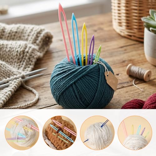 Assorted Yarn Needles Darning Tapestry Large Sewing Eye Weaving Needle | Big Darning Crochet Wool Finishing Knitting Needles for Thick Bulky Yarn