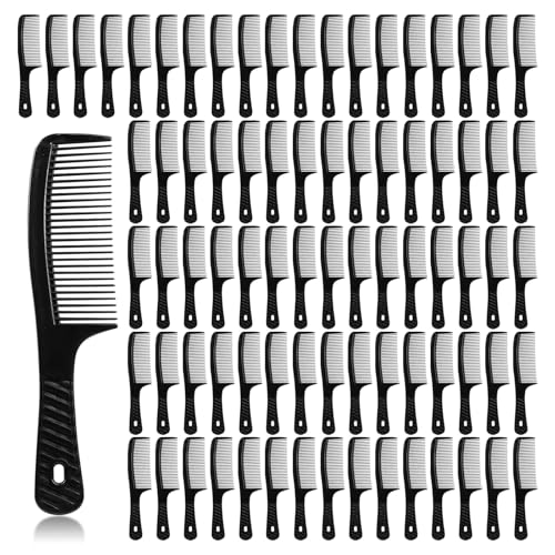 Disposable Combs in Bulk Widen Combs Hair Combs Black (8 IN, Count, 50) | Sturdy Individually Wrapped Women and Men, Long Handle Fine Combs for Homeless, Hotel,Shelter, Nursing Home,Charity Church