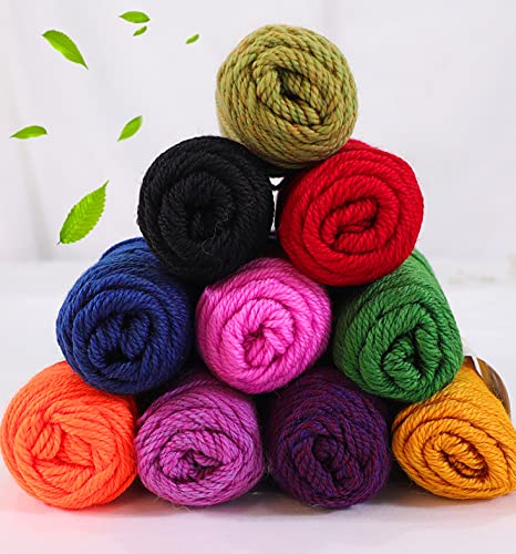 Baby Alpaca Wool Blend Yarn Worsted Weight 3 skeins (100g/each) Art Crafts Crochet and Knitting Sunny Cat Premium Brand (06 Martian Green) - color: 06 Martian Green