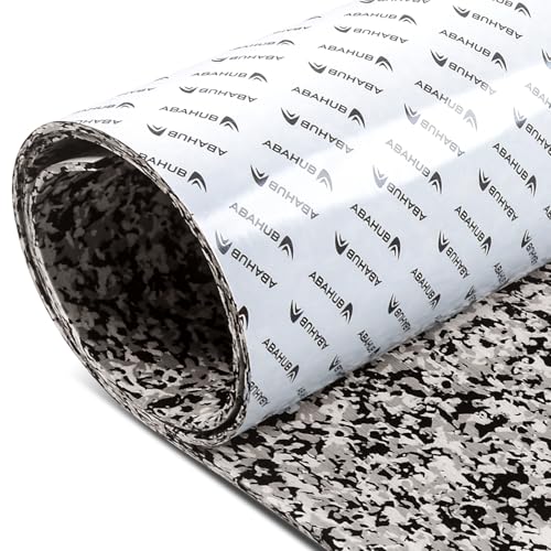 Abahub EVA Foam Boat Flooring Brushed Pattern Marine Decking Sheet | with Self-Adhesive Carpet for Motor boats Kayak Surfboard SUP RV Floor 96''x16''/47'' - color: Camo Black, size: 96''L x 47''W
