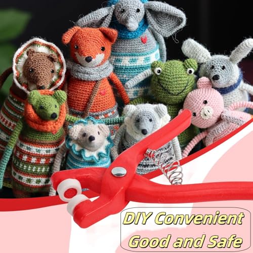 2 Pcs Safety Eye Tool for Crocheting Auxiliary Tool for 5-30mm Stuffed Animals Safety Eyes Making Supplies