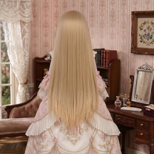 Long Straight 8-9" 1/3 BJD MSD DOD Pullip Dollfie Wig Centre Parting DIY Making Hair Accessories - color: Ash Brown