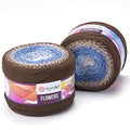 YarnArt Cotton Acrylic Blend - 55/45 Cotton Acrylic - 250g, 1094yds Multicolor - Fine, Sport Yarn - Rainbow Crochet - Skein - color: 320
