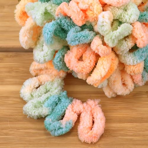JubileeYarn Fun Finger Loops Yarn - 100g/Skein Jumbo Polyester - Eiar - 5 Skeins - color: 140 Eiar