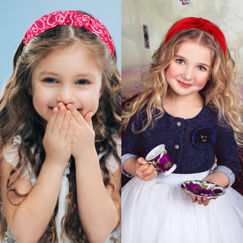 Bandana Knotted Headbands for Women 12 Pack Gilrs Fashion Head Bands Solid Womens Hair Band Non Slip for Thin Thick Short Hair Face Wash Hair Accessories - color: Headband 50