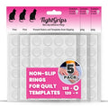 TightGrips Non-Slip Grips for Quilt Templates - 48 Pieces Total - 24 Large & 24 Small - 5 Pack - size: 5 Pack
