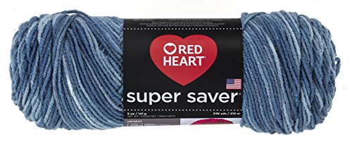 Red Heart Super Saver Yarn, Blue Tones Print - color: Print - Blue Tones, style: Print