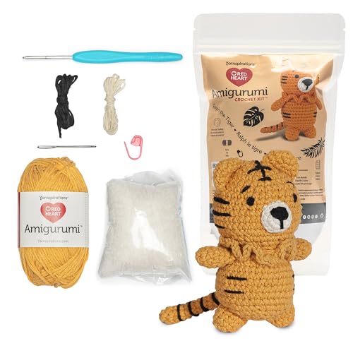 Red Heart Amigurumi Ralph The Tiger Kit - color: Ralph the Tiger