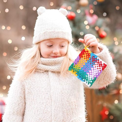 504 PCS Weaving Loom Loops Refill for 6-12 Inch Potholder Loom kit Toys - color: Colorful Loop Refills