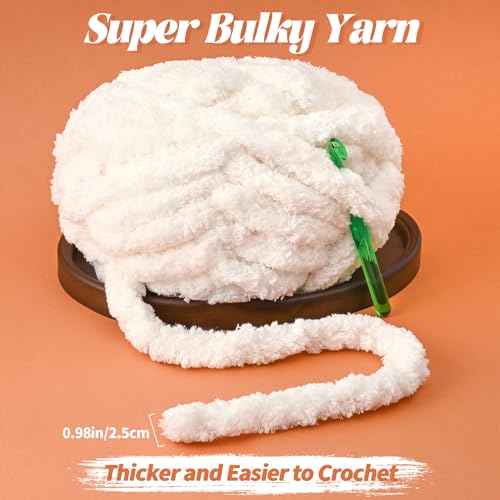 10 Pack of Dark Grey Soft Jumbo Chunky Yarn for Hand Knitting,Thick Blanket Yarn for Crocheting, #10 Super Bulky Yarns, 220yds/70.5oz Fluffy Chunky Chenille Yarns for Crocheting. - color: Dark Grey