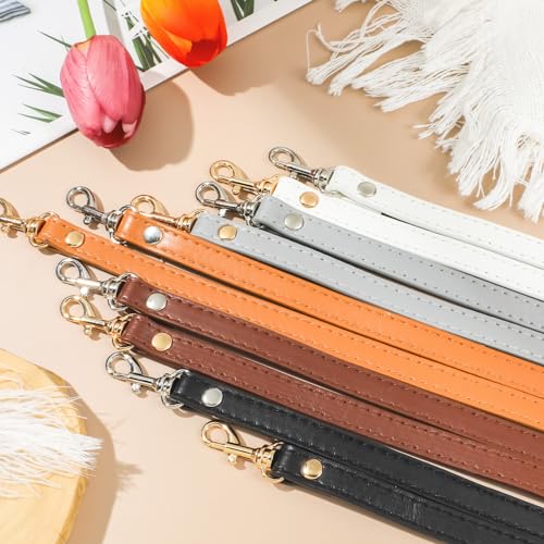 RAYNAG Leather Crossbody Strap Replacement, Adjustable Purse Strap, Handbag Shoulder Strap Replacement with Gold Hardware, Black - color: Black With Gold Hardware