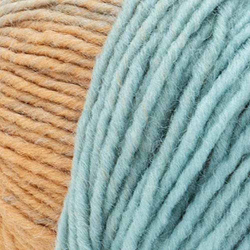 Lion Brand Yarn Scarfie Bulky Yarn, Seafoam/Clay, 1 Skein - color: Seafoam/Clay, size: 1 Pack