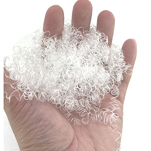 Linpeng Crafts, Curly, Doll Making Supplies, Clown Hair 2oz, White, (BC79) - color: White