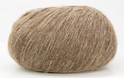 (Set of 3) Baby Alpaca Merino Wool Yarn [426 Yards Total] Heather Brown, #4 Worsted - color: Heather Brown