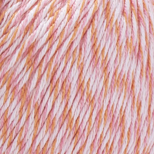 YarnArt Baby Cotton Multicolor Yarn – 50% Cotton 50% Acrylic – 50g (1.76oz), 165m (180yds) – Soft Lightweight Yarn for Knitting, Crochet, Amigurumi, Baby Clothes & Summer Projects (5205) - color: 5205