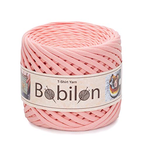 Bobilon 3-5 mm Thin Cotton T-Shirt Yarn for Amigurumi - Marshmallow | 100% cotton t shirt yarn for amigurumi, crochet, knitting and macrame; new fabric, not recycled; 109 yds - color: Marshmallow