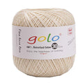 golo Crochet Thread for Hand Knitting 100% Cotton Yarn for Knitting 702 - color: 702 Wheat