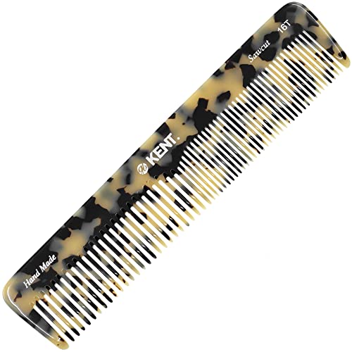 Kent 16T TW Fine and Wide Tooth for Daily Grooming,Handmade Styling Comb for All Hair Types,Wet or Dry Hair Detangling Comb for Men and Women,Saw Cut Hand Polished,Made in England - color: White Tokyo, size: 2 Pack