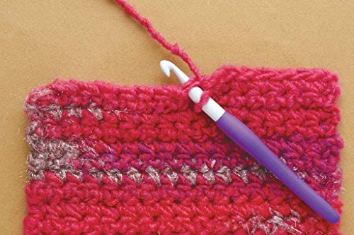 Clover 1045/G Purple Amour Crochet Hook, Size G, 4.0mm - size: US G / 4.00 mm