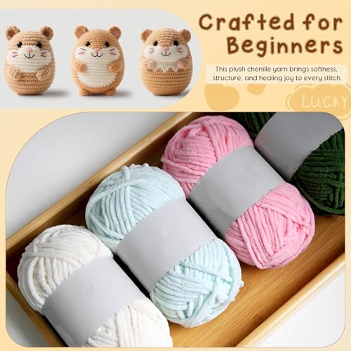 6 Pack of 1.76oz Chenille Yarn for Crocheting,60yards Soft Fluffy Velvet Yarn, Ideal Crochet for DIY Baby Blankets Toys Scarves Throw Pillows Hats Cushions(Yellow) - color: Yellow