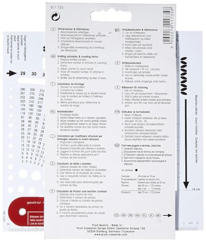 Prym Knitting Calculator