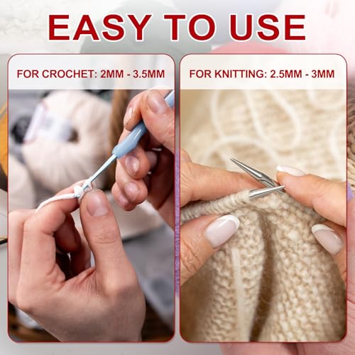PATIKIL Mohair Yarn, Soft Yarn Faux Mohair Fuzzy Fur Fine Fluffy Yarns Thin for Crocheting Knitting Sweater Scarf Hat Crafts Blanket Rug, Beige - color: Beige