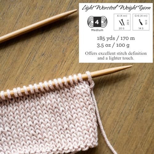 Lion Brand Yarn, 24/7 Cotton Mercerized Lightweight Yarn for Knitting, Crochet, and Crafts, Burgundy, 1 Pack, 185 Yards of Natural Fiber for Breathable Tops, Durable Bags, and Easy-Care Dish Cloths | Light Worsted 100% Mercerized Cotton Yarn for Crochet,