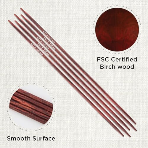 KnitPro Dreamz Double Pointed Needles 8" (20cm) | US Size 1.5 (2.5mm) - size: US 1.5 (2.50mm)
