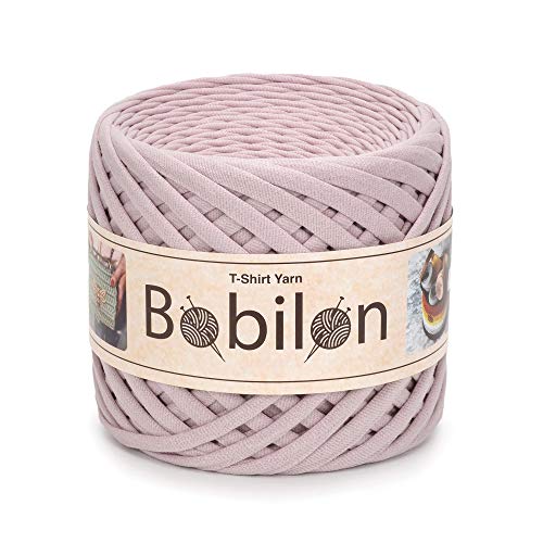 Bobilon T-Shirt Yarn 7-9 mm, Cotton Crochet & Macrame - Nude | 100% cotton t shirt yarn for crocheting, knitting & macrame; great for bags & baskets; new fabric, not recycled; 109 yds - color: Nude